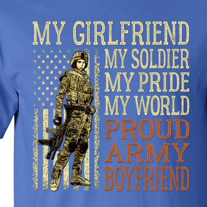 My Friend My Soldier Hero Proud Army Friend Military Cute Gift Tall T-Shirt