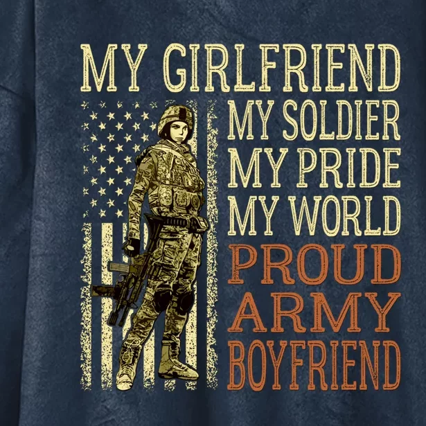 My Friend My Soldier Hero Proud Army Friend Military Cute Gift Hooded Wearable Blanket