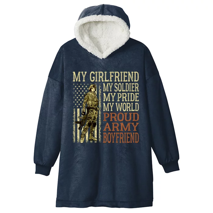 My Friend My Soldier Hero Proud Army Friend Military Cute Gift Hooded Wearable Blanket