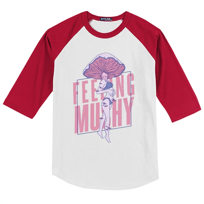 Mushroom Female Kids Colorblock Raglan Jersey