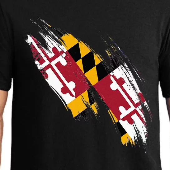 Maryland Flag Marylander Maryland Flag State Pride Pajama Set