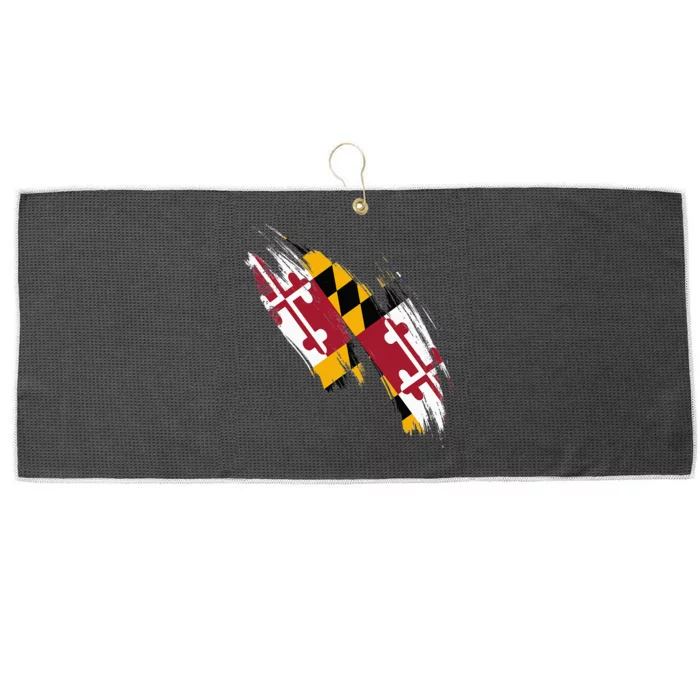 Maryland Flag Marylander Maryland Flag State Pride Large Microfiber Waffle Golf Towel