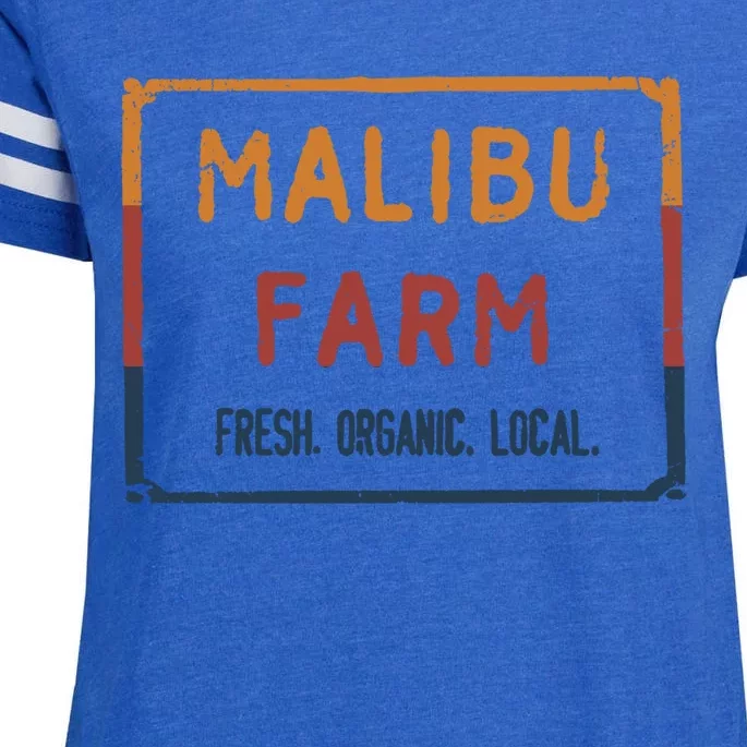 Malibu Farm Miami Beach Fresh Organic Local Enza Ladies Jersey Football T-Shirt