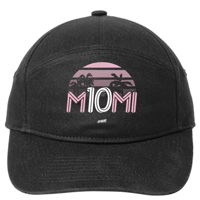 M10mi For Miami Soccer Fan 7-Panel Snapback Hat