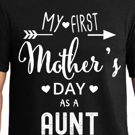 My First Mother's Day As A Aunt Mom To Be Sister's Mom Gift Pajama Set