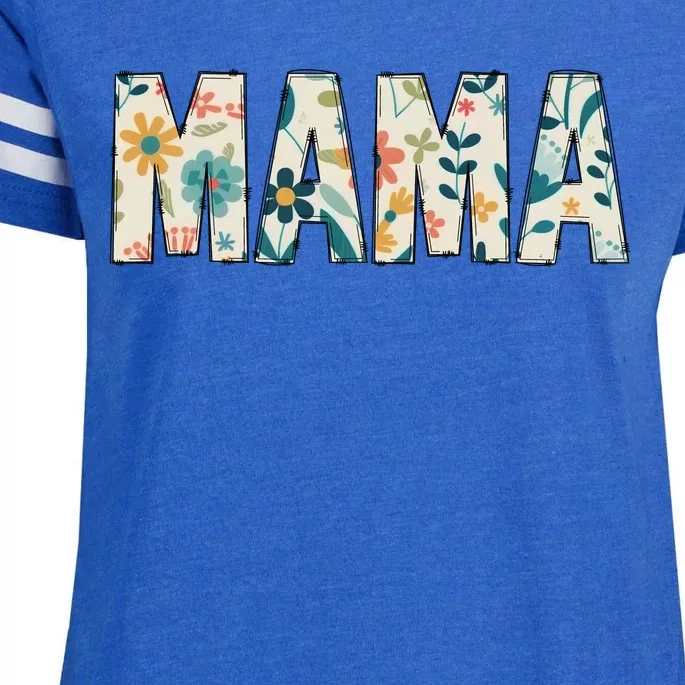 Mama Floral Enza Ladies Jersey Football T-Shirt