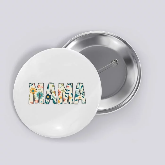 Mama Floral Button