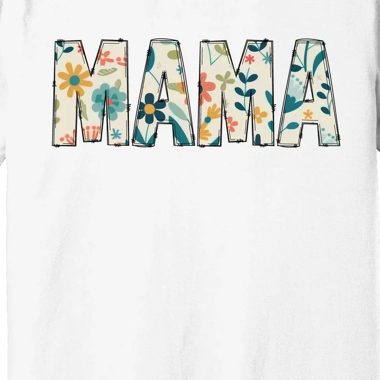 Mama Floral Premium T-Shirt