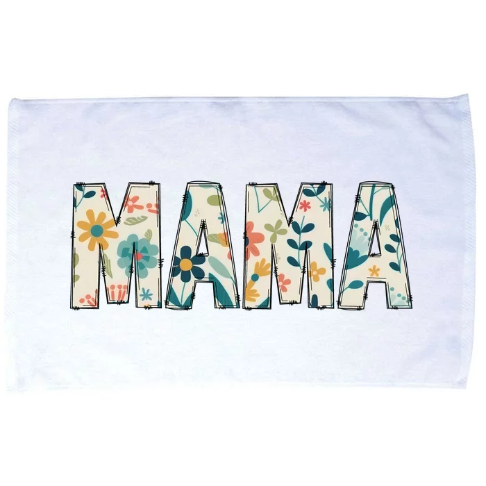 Mama Floral Microfiber Hand Towel