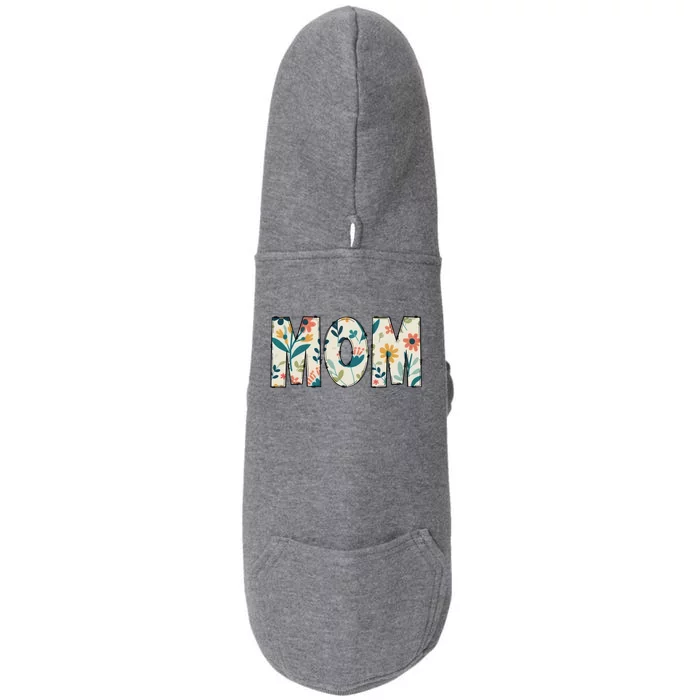 Mom Floral Doggie 3-End Fleece Hoodie