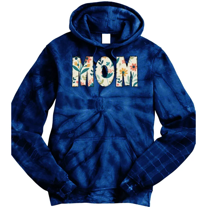 Mom Floral Tie Dye Hoodie