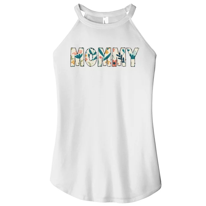 Mommy Floral Women’s Perfect Tri Rocker Tank