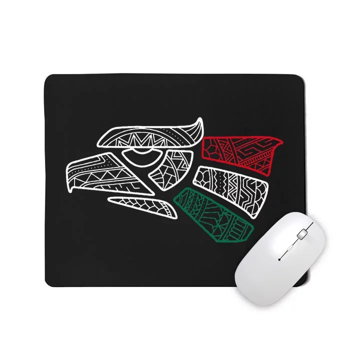 Mexico Flag Mexican Eagle Aztec Style Hecho En Mexico Mousepad