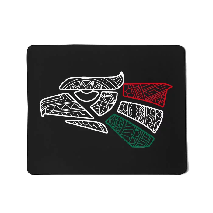 Mexico Flag Mexican Eagle Aztec Style Hecho En Mexico Mousepad