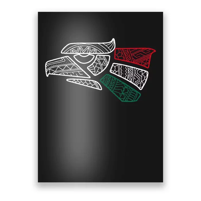 Mexico Flag Mexican Eagle Aztec Style Hecho En Mexico Poster