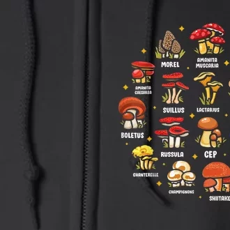 Mycology Fungi Mushroom Collector Hippie Fungus Plants Full Zip Hoodie