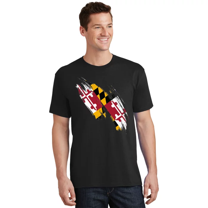 Maryland Flag Marylander Maryland Flag State Pride T-Shirt