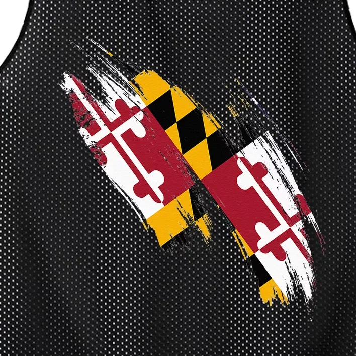 Maryland Flag Marylander Maryland Flag State Pride Mesh Reversible Basketball Jersey Tank