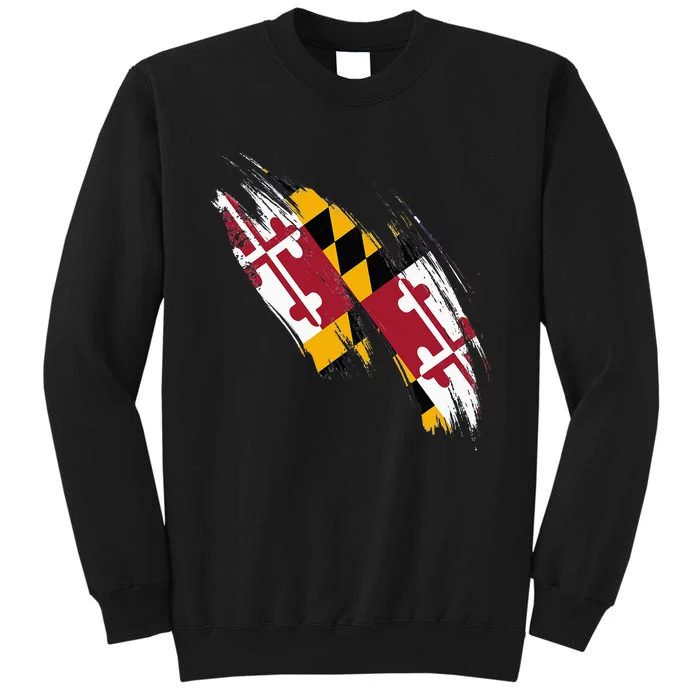 Maryland Flag Marylander Maryland Flag State Pride Tall Sweatshirt