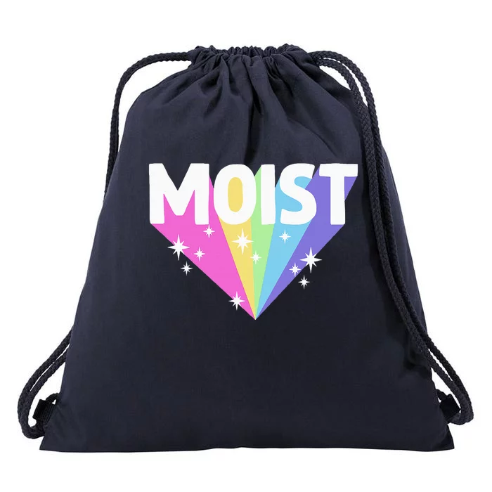 Moist Funny Meme Offensive Weird Cool Hilarious Humorous Drawstring Bag