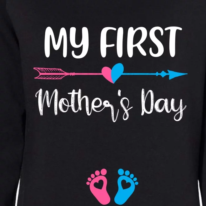 My First Mothers Day Pregnancy Announcegift Mom To Be Gift Womens California Wash Sweatshirt