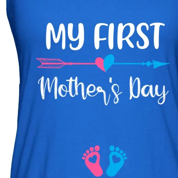 My First Mothers Day Pregnancy Announcegift Mom To Be Gift Ladies Essential Flowy Tank