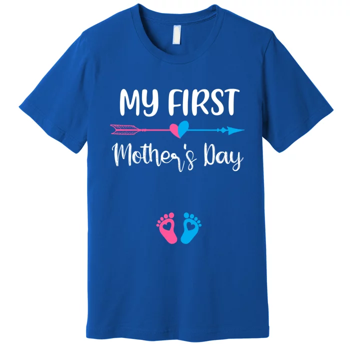 My First Mothers Day Pregnancy Announcegift Mom To Be Gift Premium T-Shirt