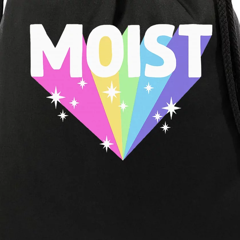 Moist Funny Meme Offensive Weird Cool Drawstring Bag