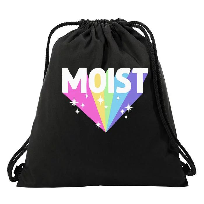 Moist Funny Meme Offensive Weird Cool Drawstring Bag