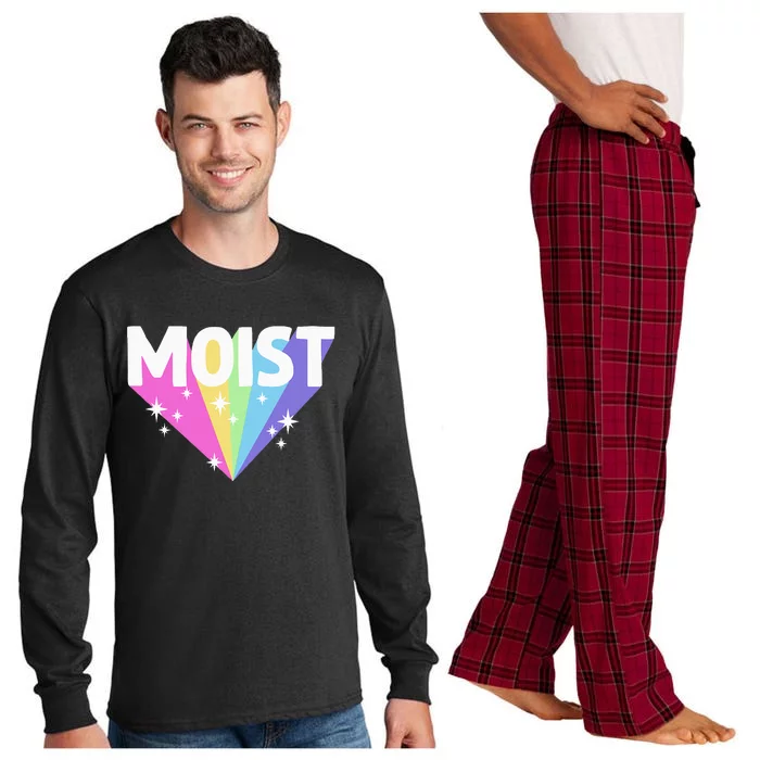 Moist Funny Meme Offensive Weird Cool Long Sleeve Pajama Set