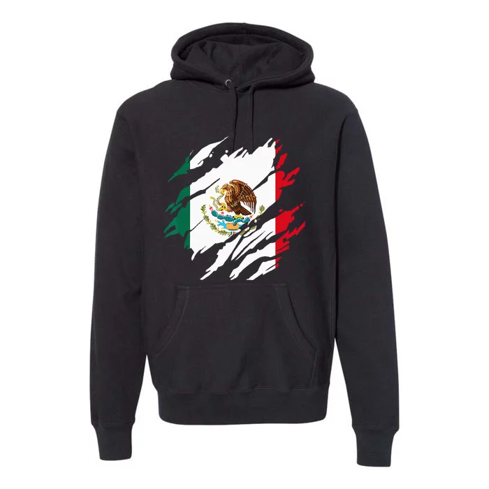 Mexican Flag Mexico Premium Hoodie