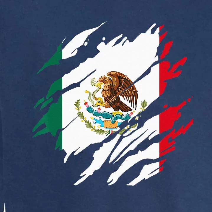 Mexican Flag Mexico Garment-Dyed Sweatshirt