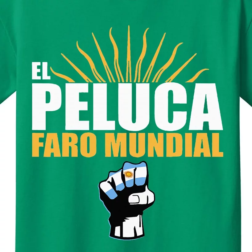 Milei Faro Mundial Presidente Argentina Libertad Argentinian Kids T-Shirt