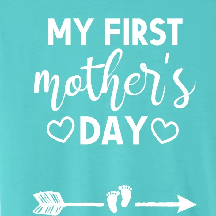 My First Mothers Day Pregnancy Mom To Be Announcet Funny Cool Gift ChromaSoft Performance T-Shirt