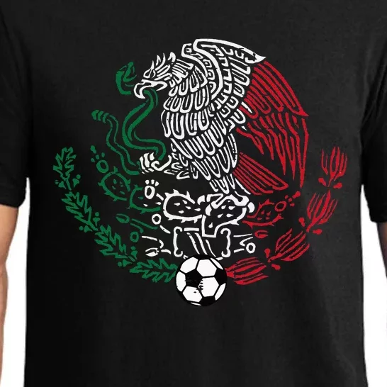 Mexico Flag Mexican Eagle Soccer Pajama Set