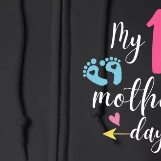 My First Mothers Day Cute Full Zip Hoodie