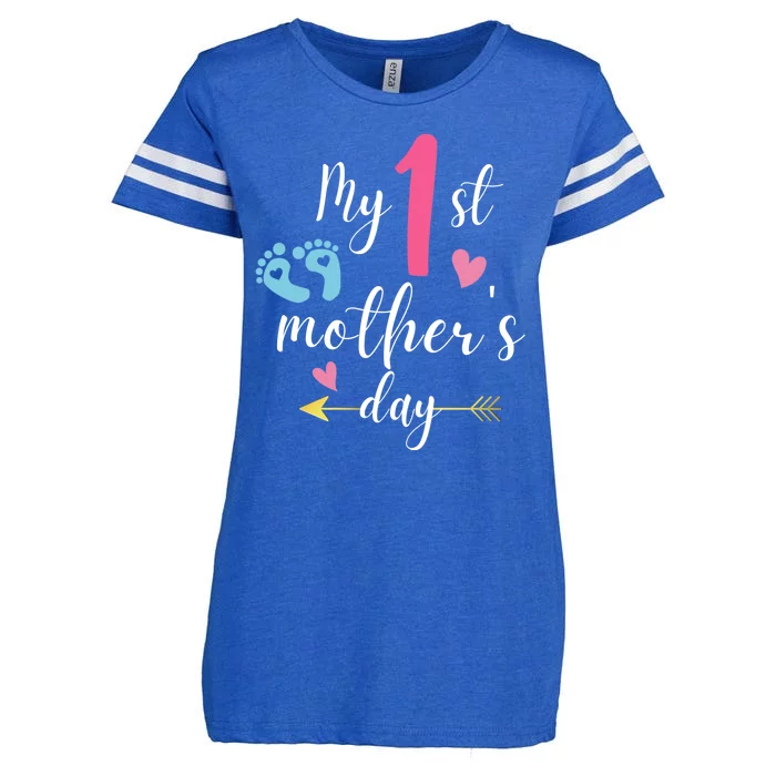 My First Mothers Day Cute Enza Ladies Jersey Football T-Shirt