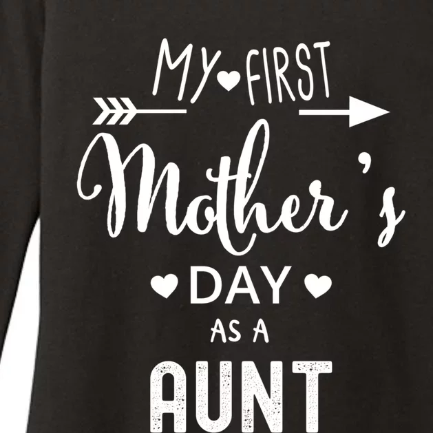 My First Mother's Day As A Aunt Mom To Be Sister's Mom Gift Womens CVC Long Sleeve Shirt