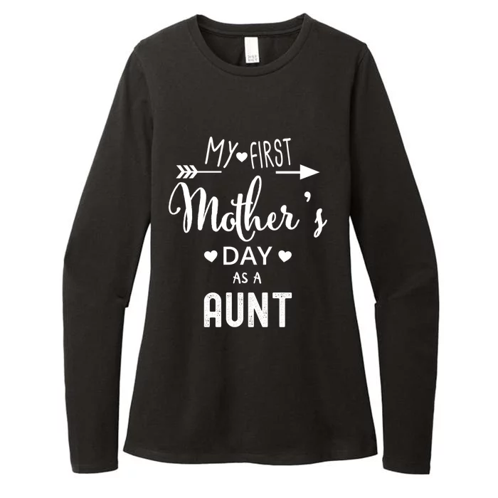 My First Mother's Day As A Aunt Mom To Be Sister's Mom Gift Womens CVC Long Sleeve Shirt