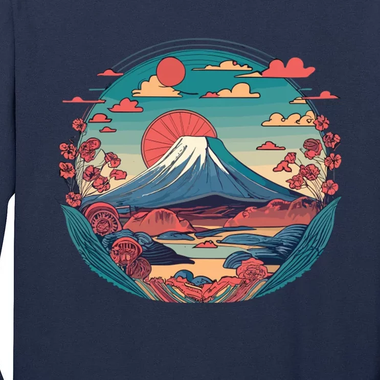 Mount Fuji Majesty Tall Long Sleeve T-Shirt