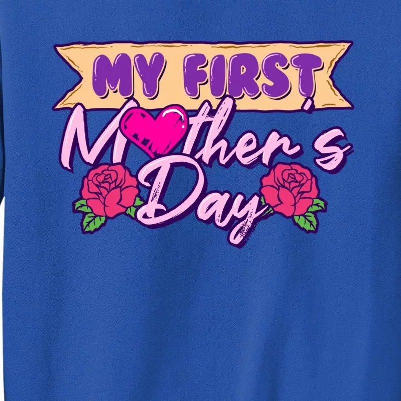 My First Mothers Day Pregnancy Announcemeaningful Gift Mom To Be Gift Tall Sweatshirt