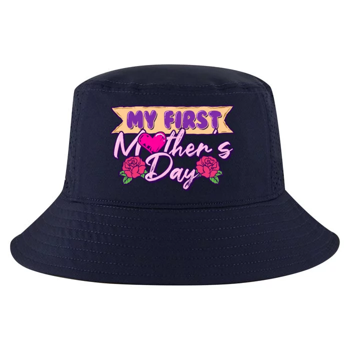 My First Mothers Day Pregnancy Announcemeaningful Gift Mom To Be Gift Cool Comfort Performance Bucket Hat