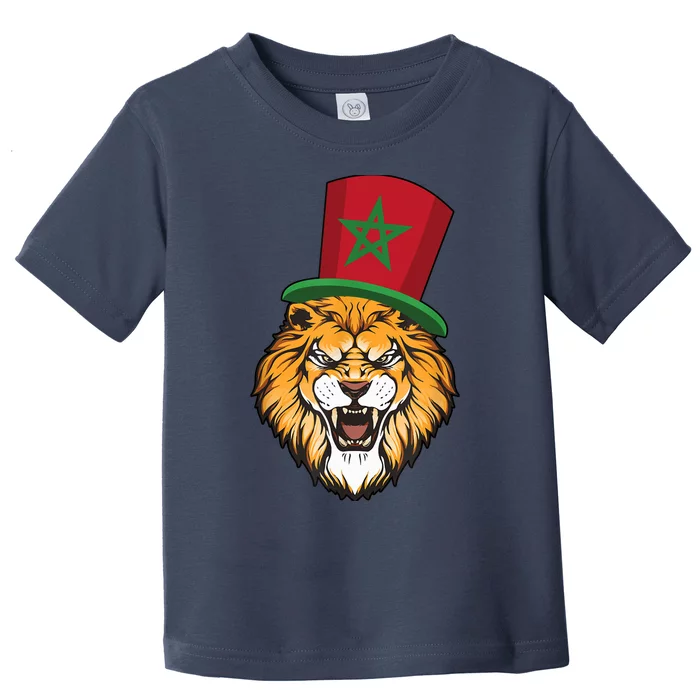 Morocco Flag Moroccan Soccer Supporter Toddler T-Shirt