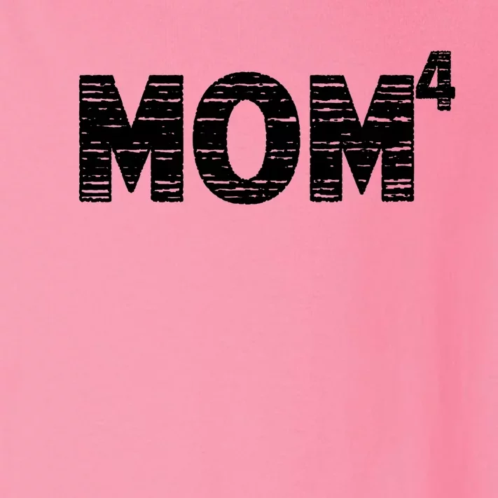 Mom4, Four, Mother's Day, Best Mom, Mother of 4 Toddler Long Sleeve Shirt