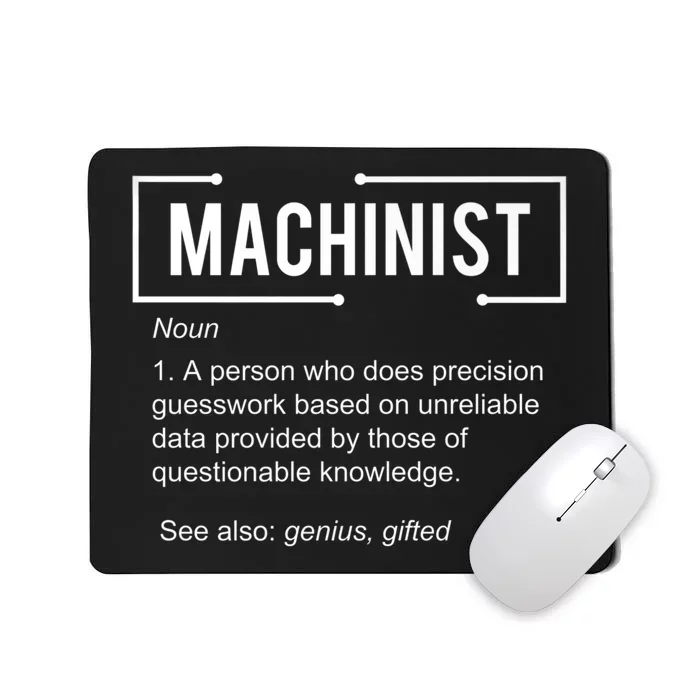 Machinist For Menfunny Machinist Premium Mousepad