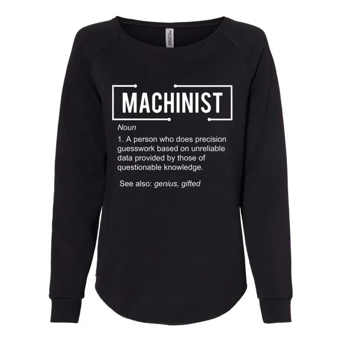 Machinist For Menfunny Machinist Premium Womens California Wash Sweatshirt