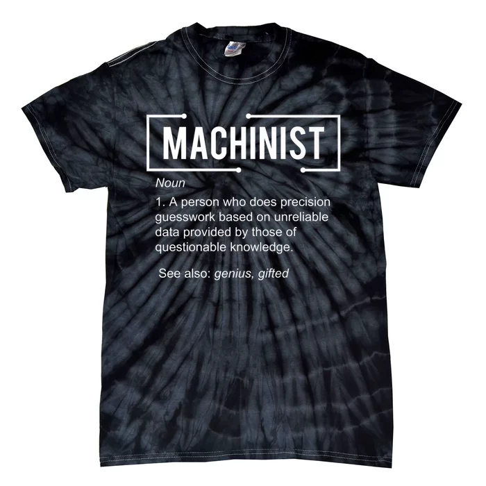 Machinist For Menfunny Machinist Premium Tie-Dye T-Shirt