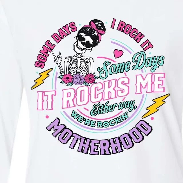 Motherhood Funny Mothers Womens Cotton Relaxed Long Sleeve T-Shirt