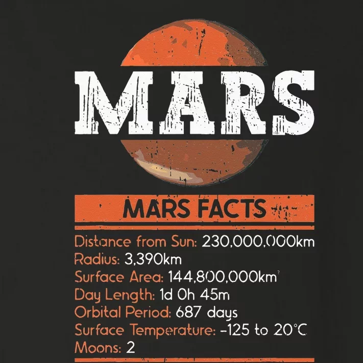 Mars Facts Mars Planet Space Lover Toddler Long Sleeve Shirt