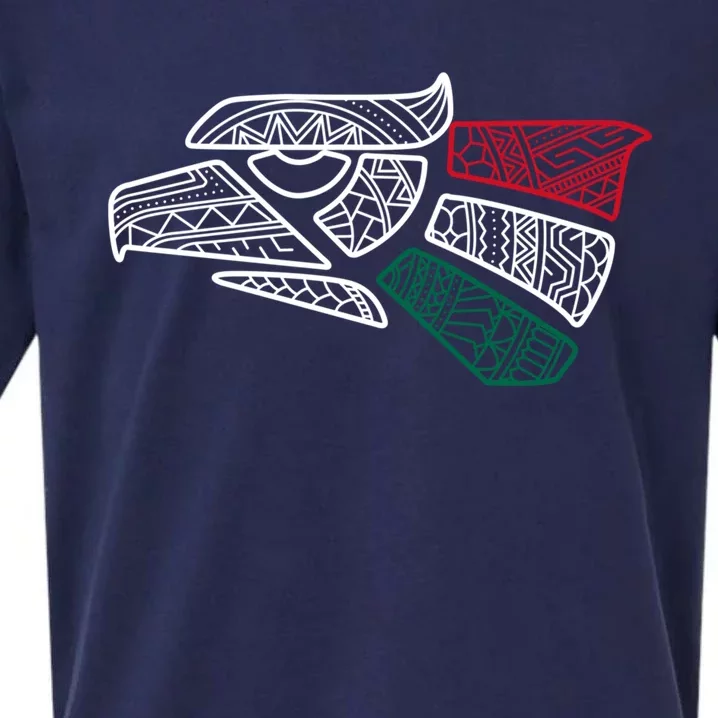 Mexico Flag Mexican Eagle Aztec Style Hecho En Mexico Sueded Cloud Jersey T-Shirt